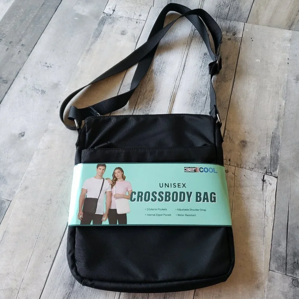NWT - 32 Degrees Black Crossbody Bag